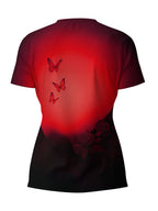 "Selah" Red V-Neck T-Shirt