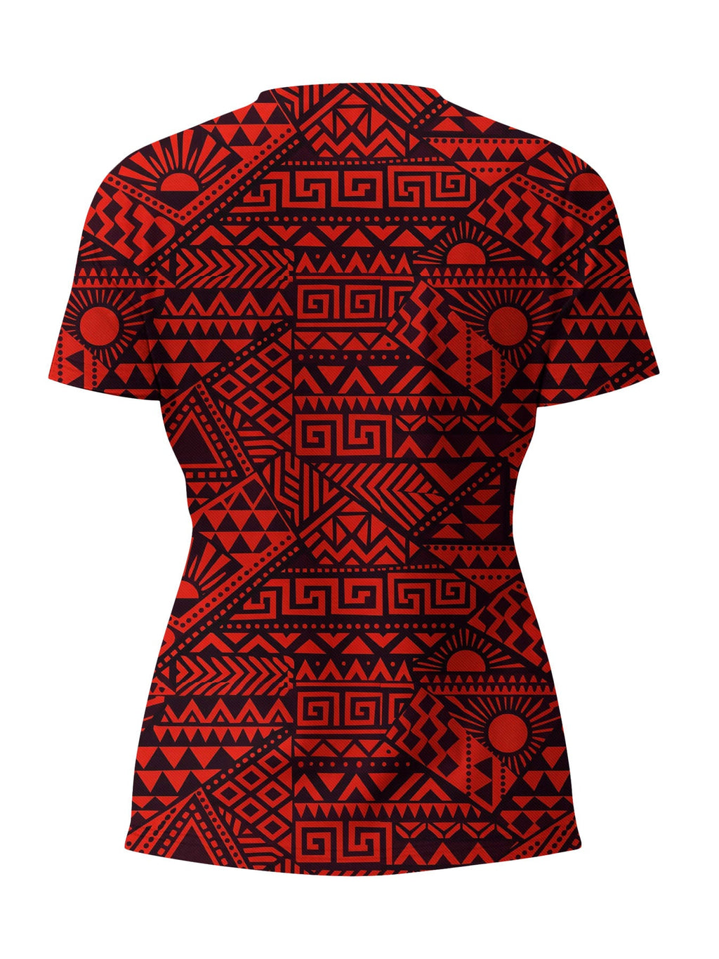 "Shaka" Burgundy V-Neck T-Shirt