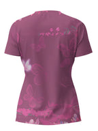 Pink Orchid V-neck T-shirt