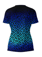 "Unstoppable" Sapphire Leopard V-Neck T-Shirt