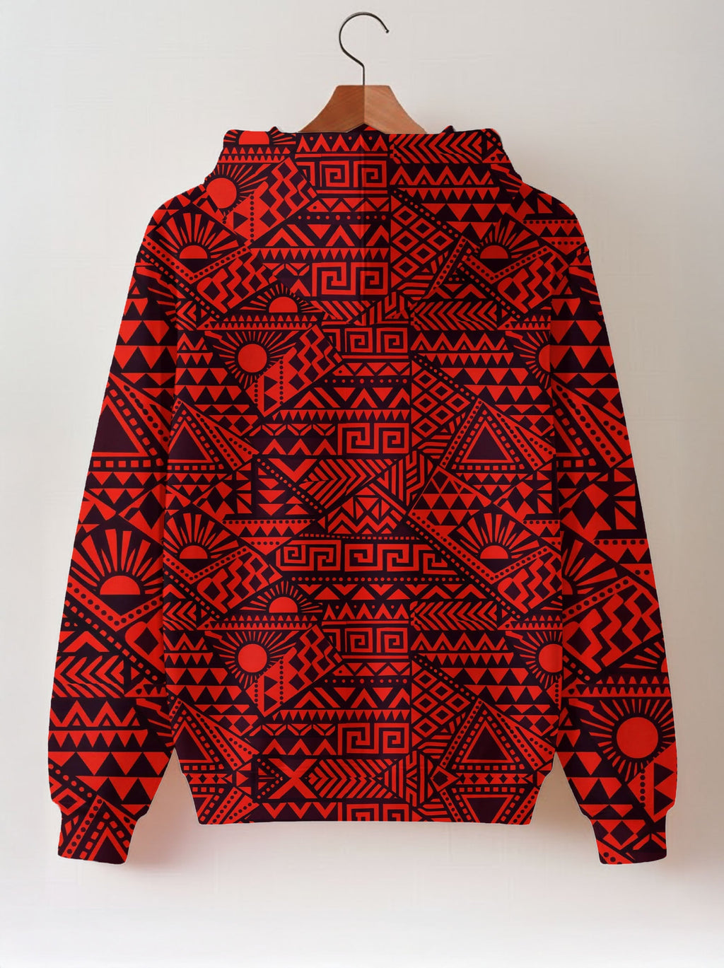 "Shaka" Burgundy Zip Hoodie