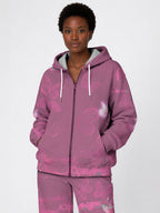 "Imani" Wild Rose Zip Hoodie