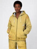Yellow Orchid Zip Hoodie
