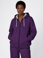 "Purple Leopard" Zip Hoodie
