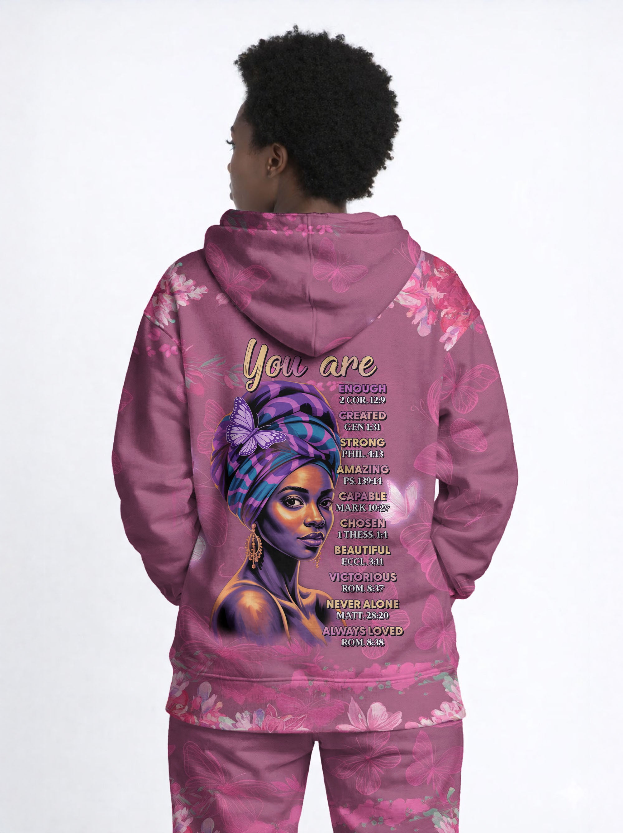 Pink Orchid Zip Hoodie