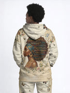 Gorgeous Black Queen Zip Hoodie