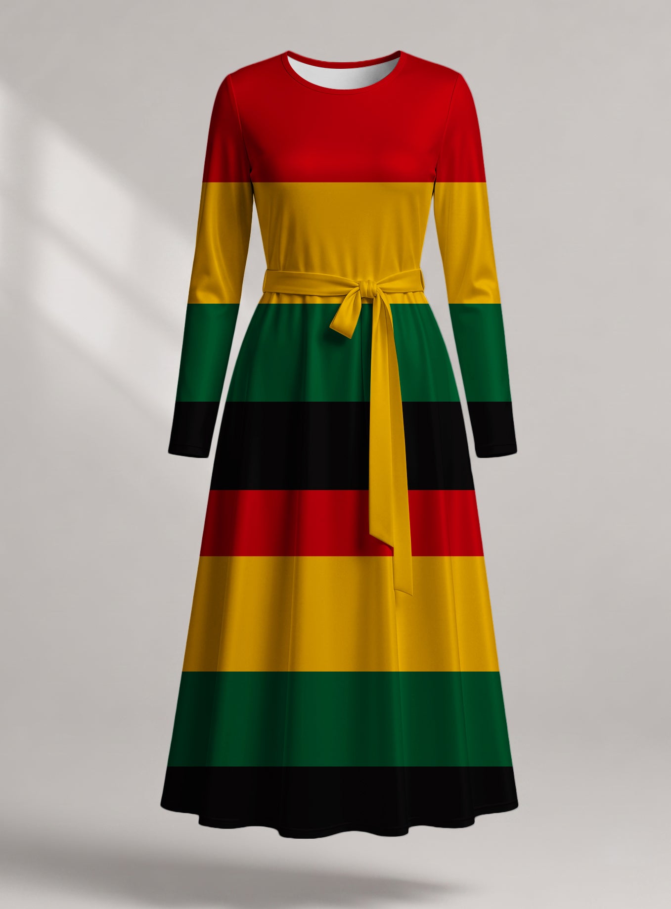 "Accra" Viscose Midi Dress — front view