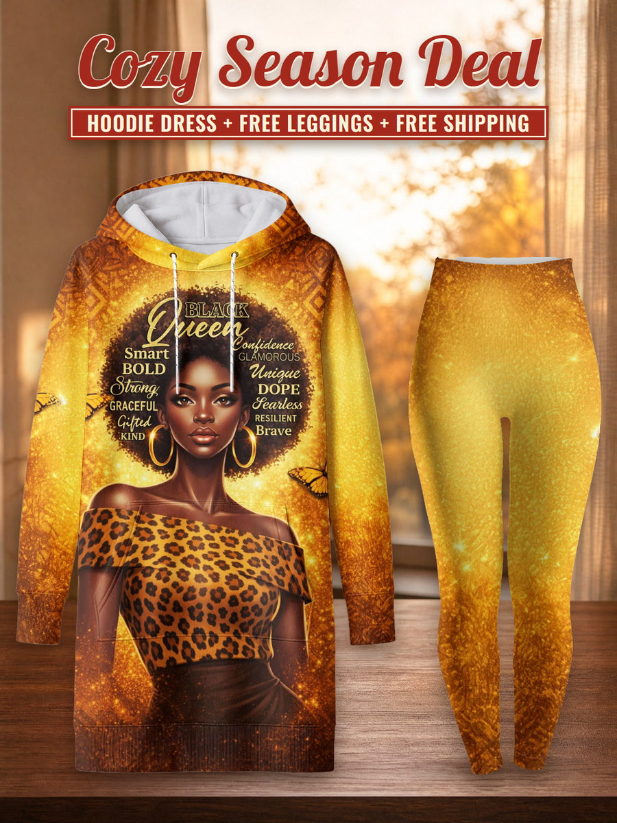 Affirmed hoodie dress and leggings, photo 1
