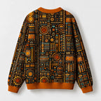 "Afrocentric Pattern" Sweatshirt — back view