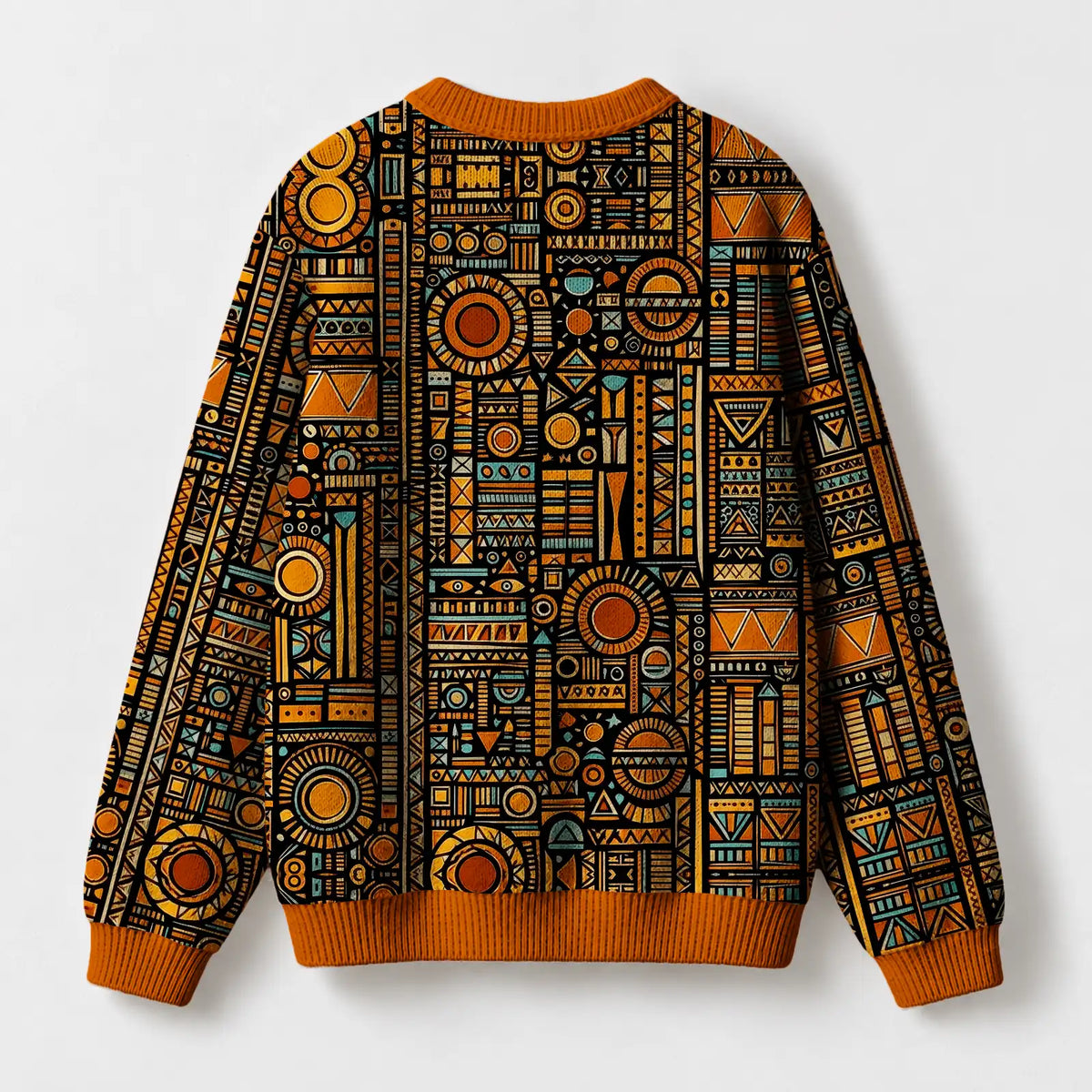"Afrocentric Pattern" Sweatshirt — back view
