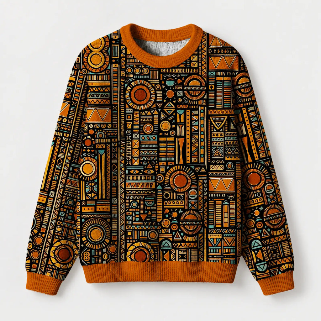 "Afrocentric Pattern" Sweatshirt — front view