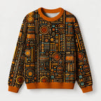 "Afrocentric Pattern" Sweatshirt — front view