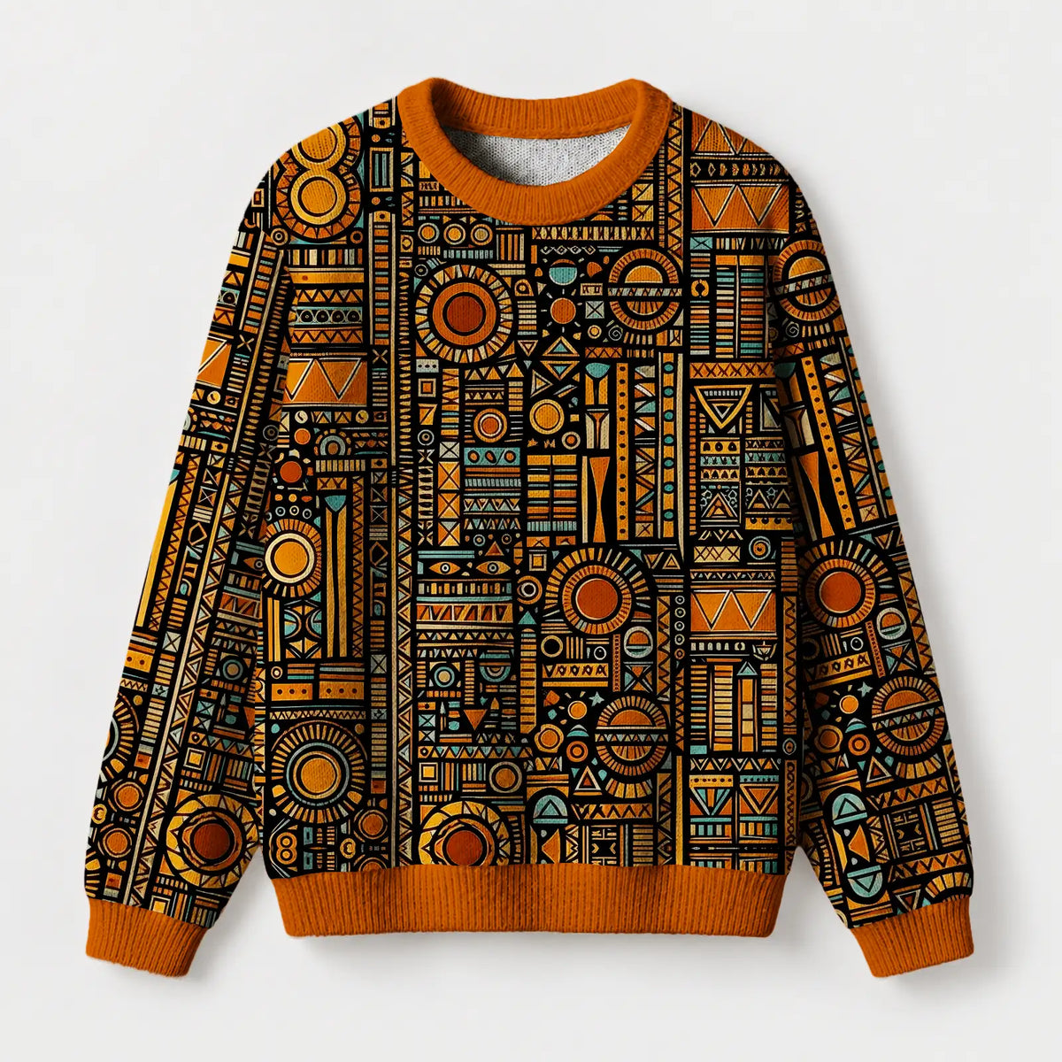"Afrocentric Pattern" Sweatshirt — front view