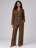 "Afrocentric Pattern" Satin Pajama Set