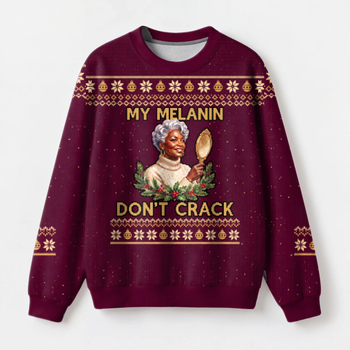 "Ageless" Christmas Sweatshirt — front view