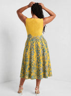 "Alfajiri" Corset Dress — back view on model