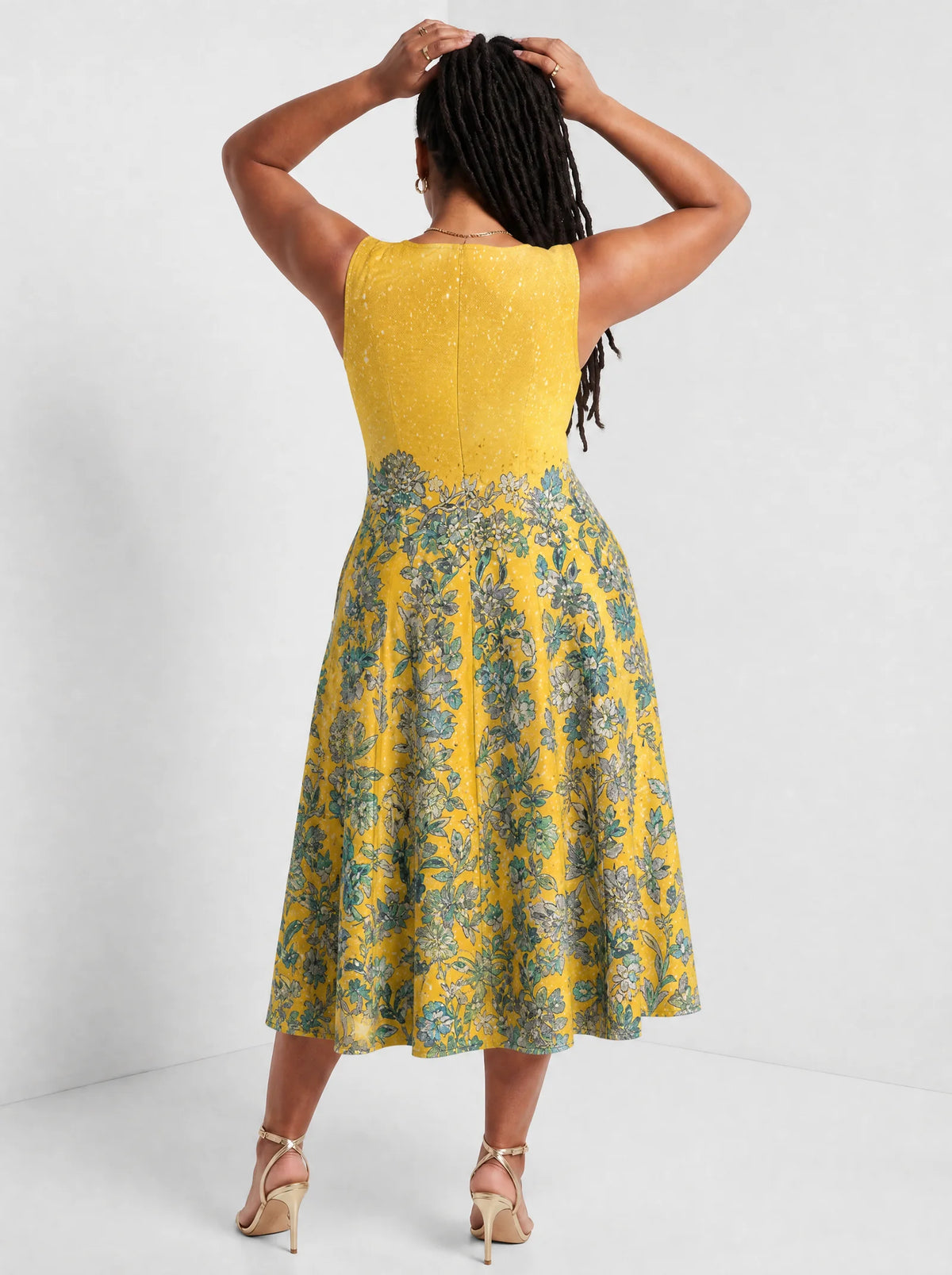 "Alfajiri" Corset Dress — back view on model