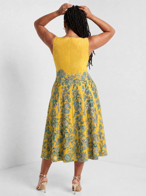 "Alfajiri" Corset Dress — back view on model