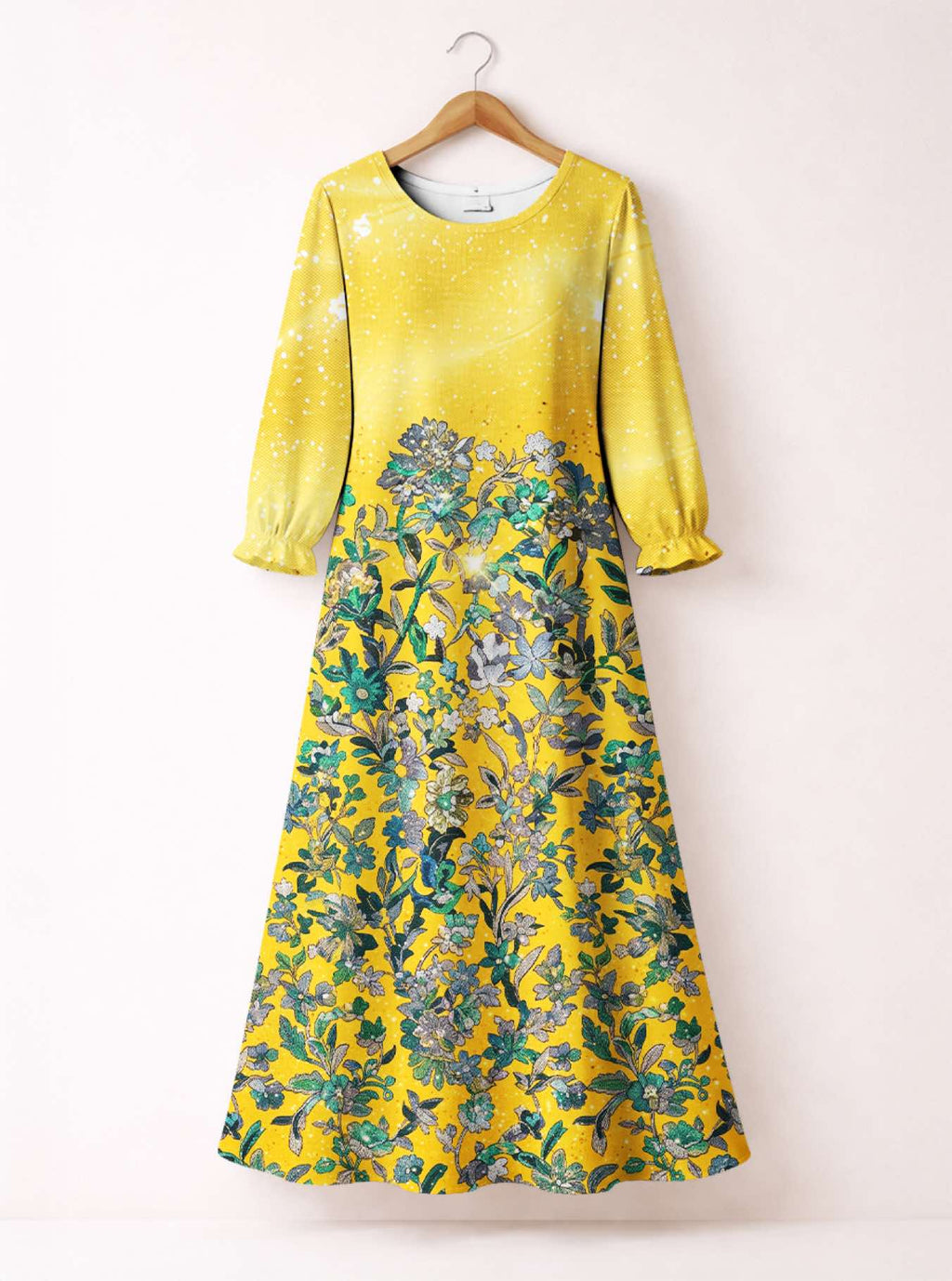 "Alfajiri" Long Sleeve Maxi Dress