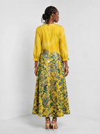 "Alfajiri" Long Sleeve Maxi Dress — back view on model