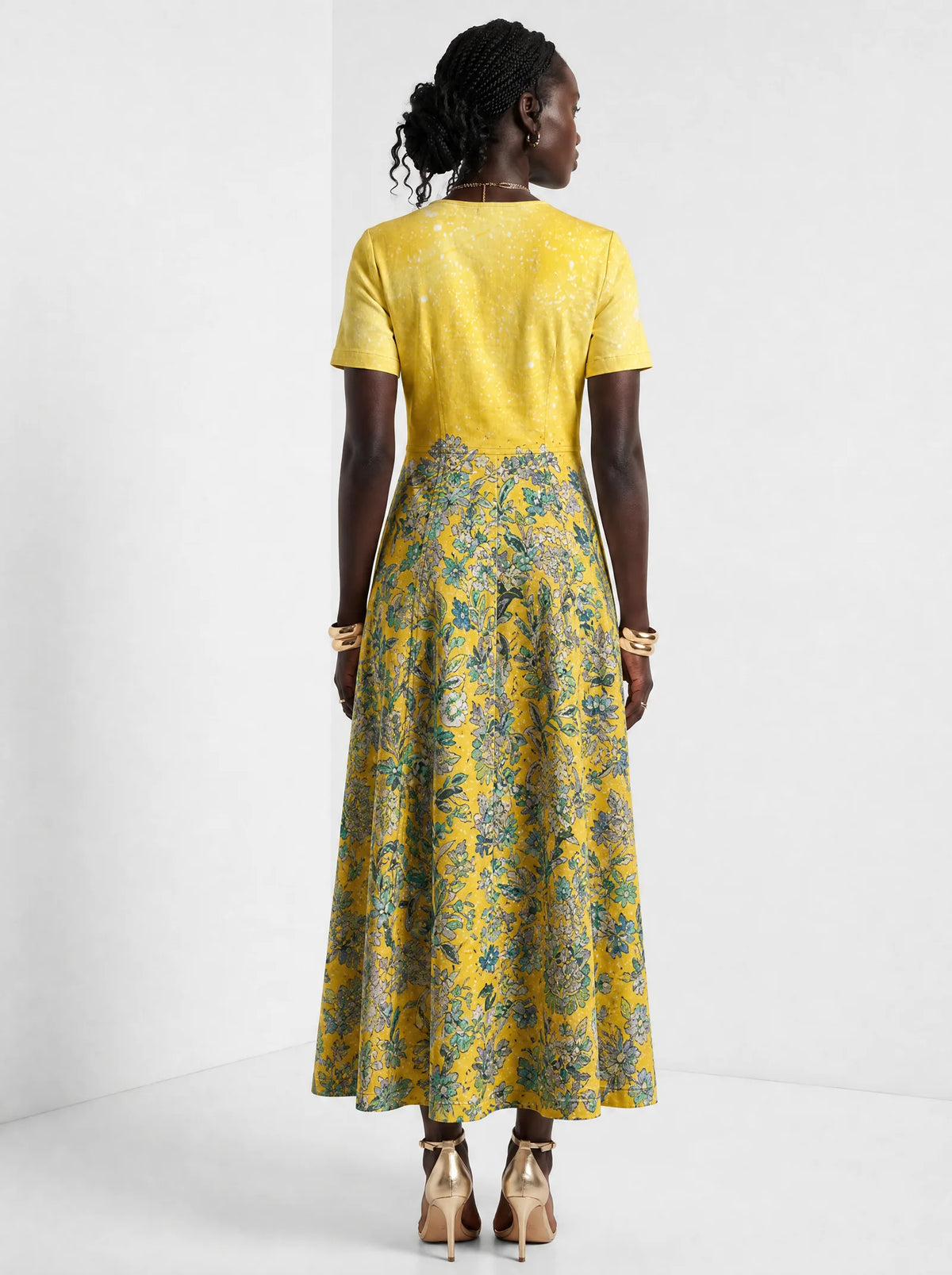 "Alfajiri" Short Sleeve Maxi Dress — side