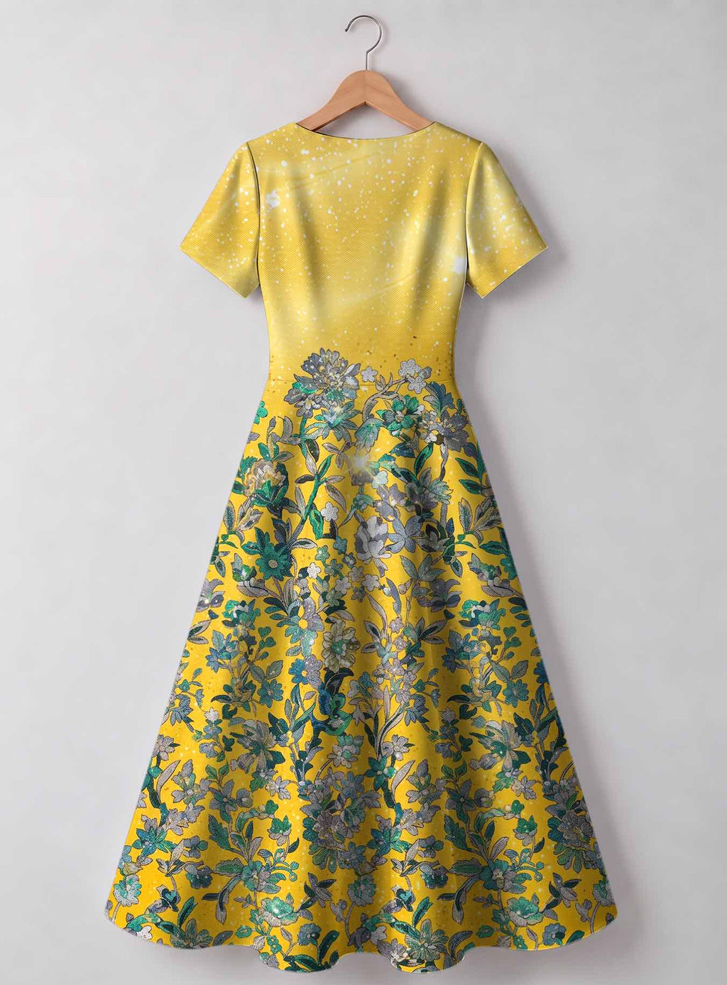 "Alfajiri" V Neck Midi Dress
