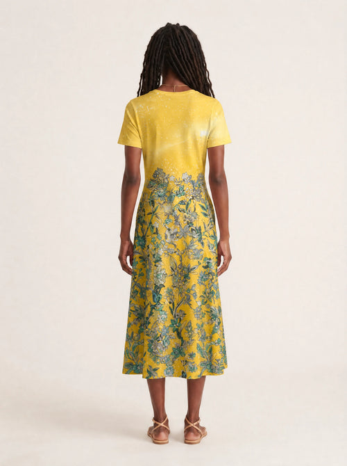 "Alfajiri" V Neck Midi Dress — side