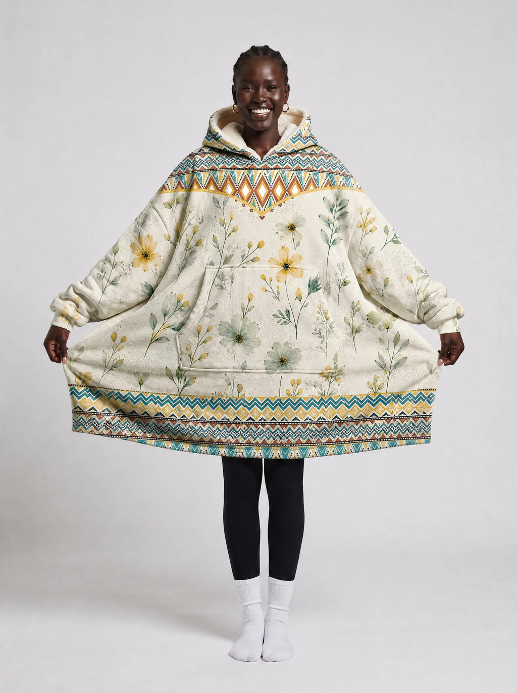 "Alizeti" Blanket Hoodie — front