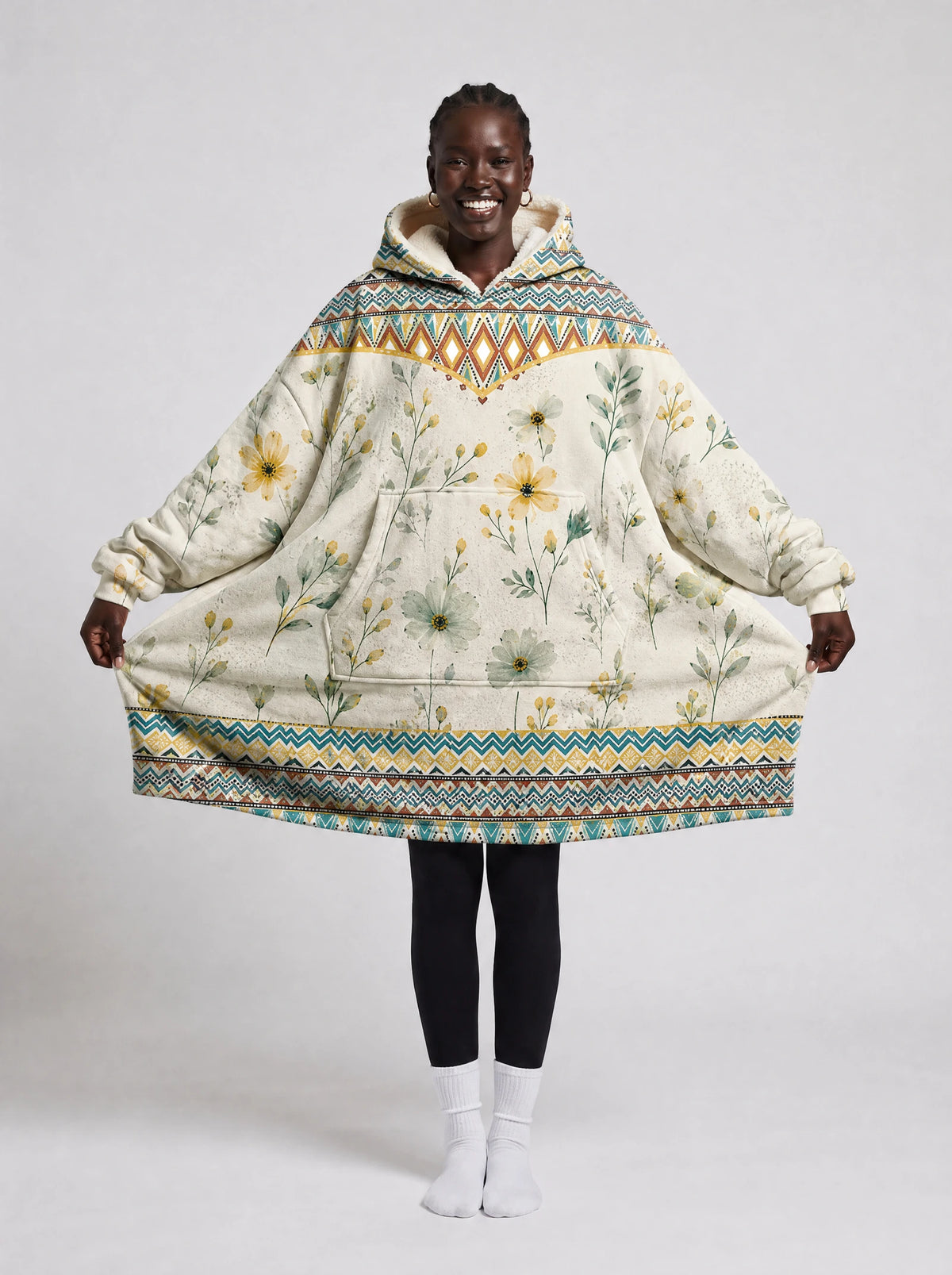 "Alizeti" Blanket Hoodie — front