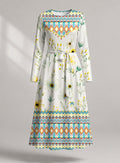 "Alizeti" Viscose Midi Dress