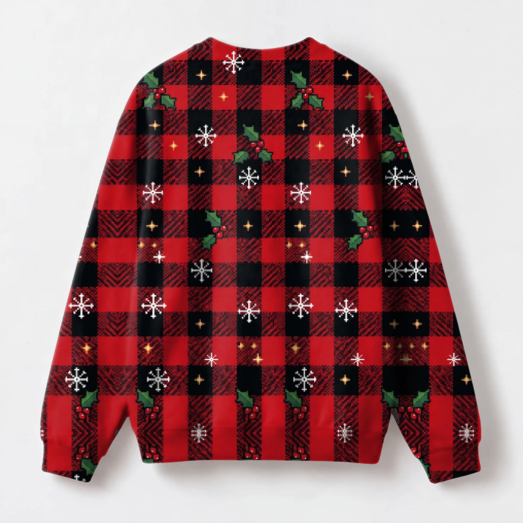 "All Festive" Christmas Sweatshirt — back view