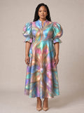 "Almasi" Puff Sleeve Dress