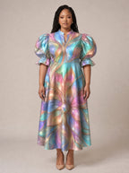 "Almasi" Puff Sleeve Dress