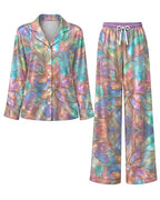 "Almasi" Pajama Set — flat lay of the shirt and pants