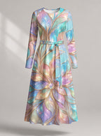 "Almasi" Viscose Midi Dress — front view
