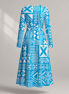 "Anga" Viscose Midi Dress — back view