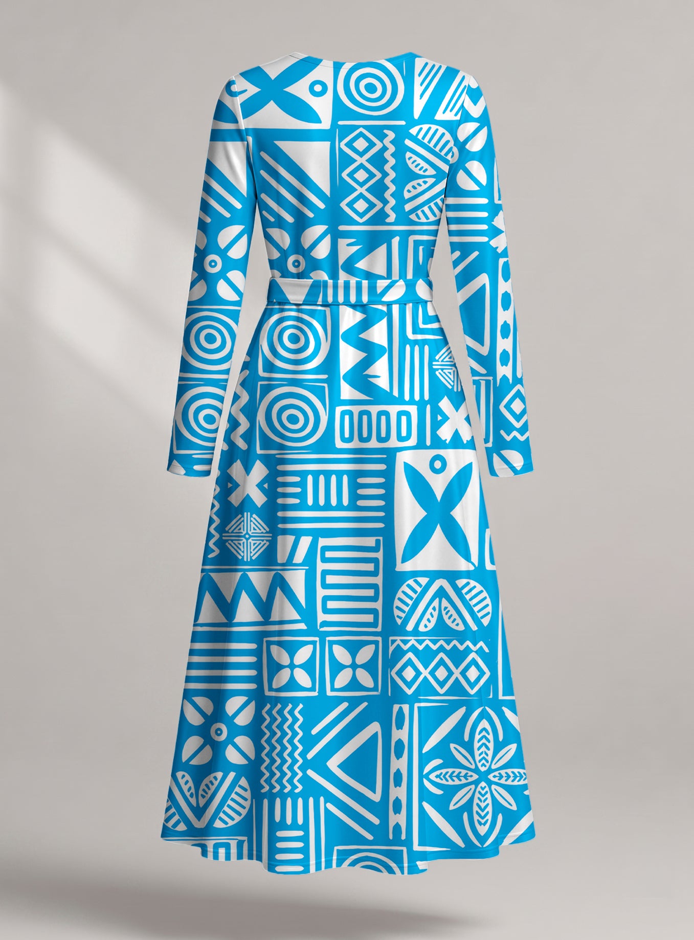 "Anga" Viscose Midi Dress — back view