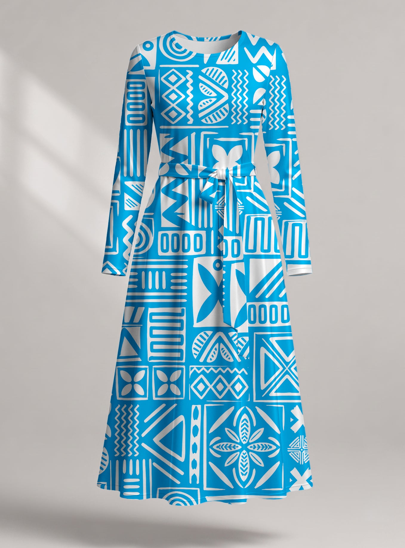 "Anga" Viscose Midi Dress — front view