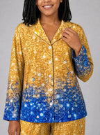 "Angaza" Pajama Set — close-up on model