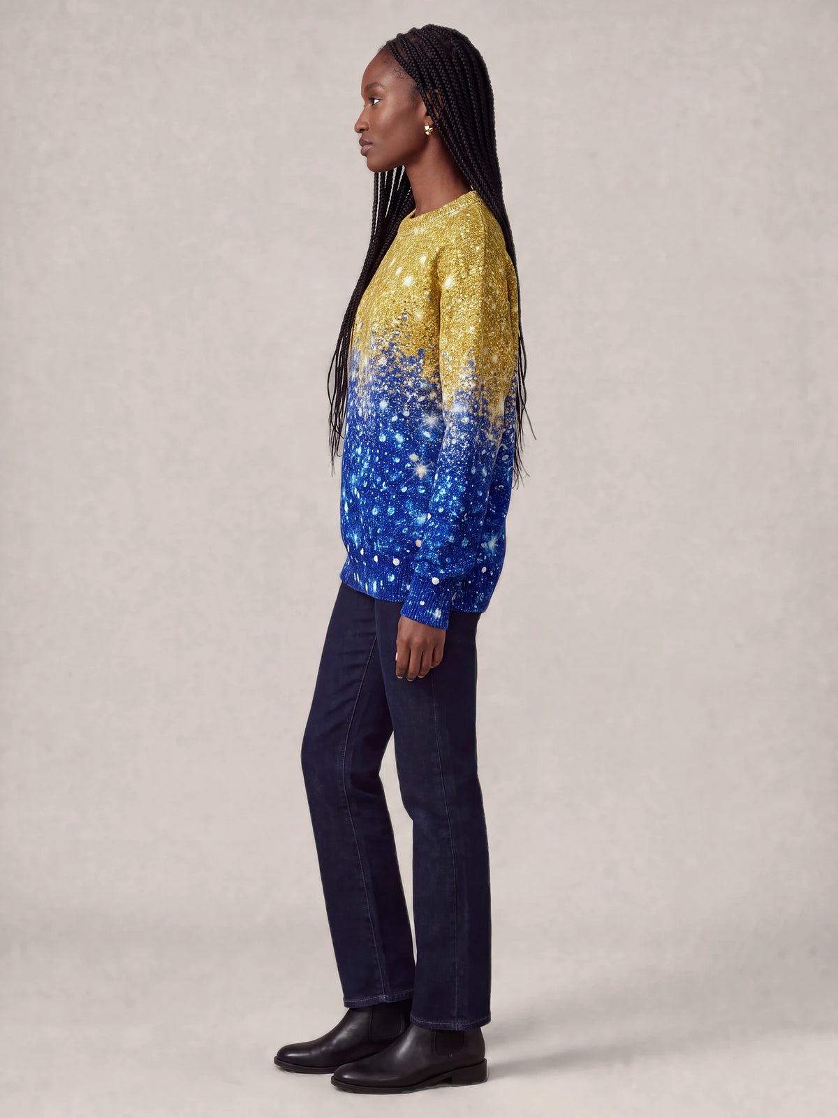 "Angaza" Sweatshirt — side view on model