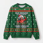 "Anyway" Christmas Sweatshirt — front view