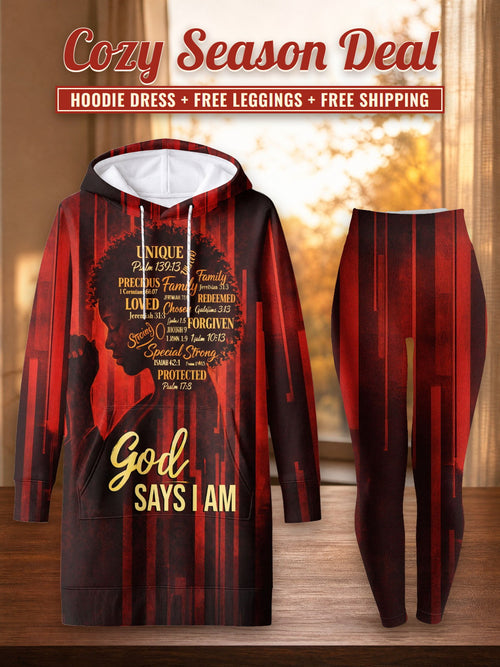 "Asante" Hoodie Dress & Leggings Deal – Cozy Season Deal: hoodie dress + free leggings + free shipping