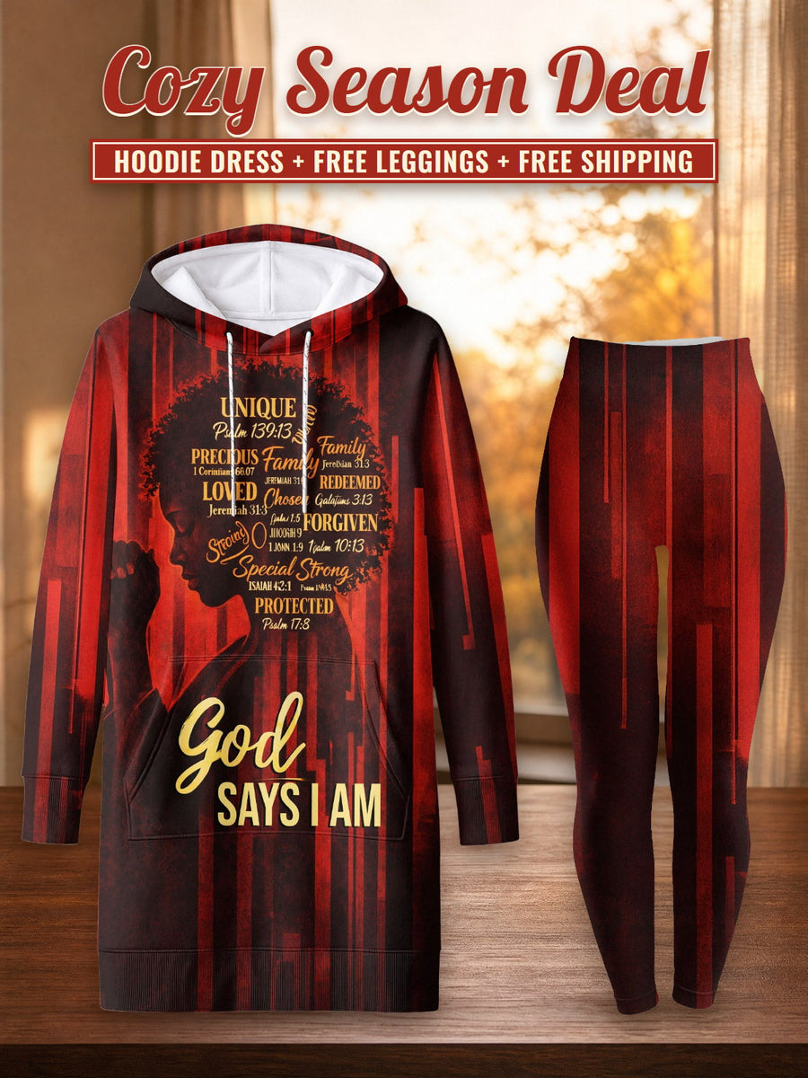 Asante hoodie dress and leggings, photo 1