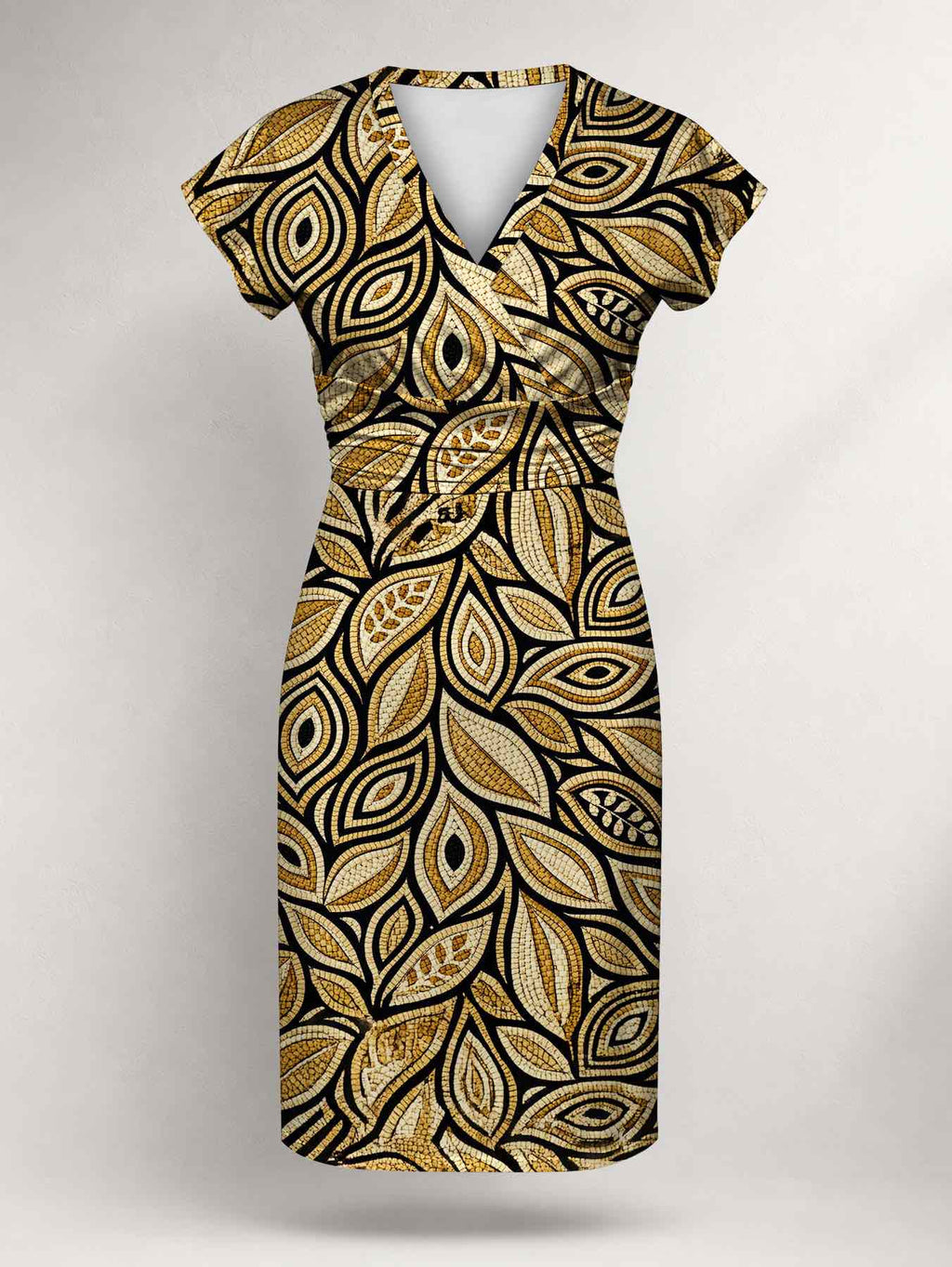 "Ashanti" Cap Sleeve Midi Dress Promo