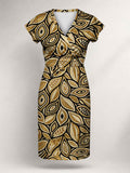 "Ashanti" Cap Sleeve Midi Dress Promo