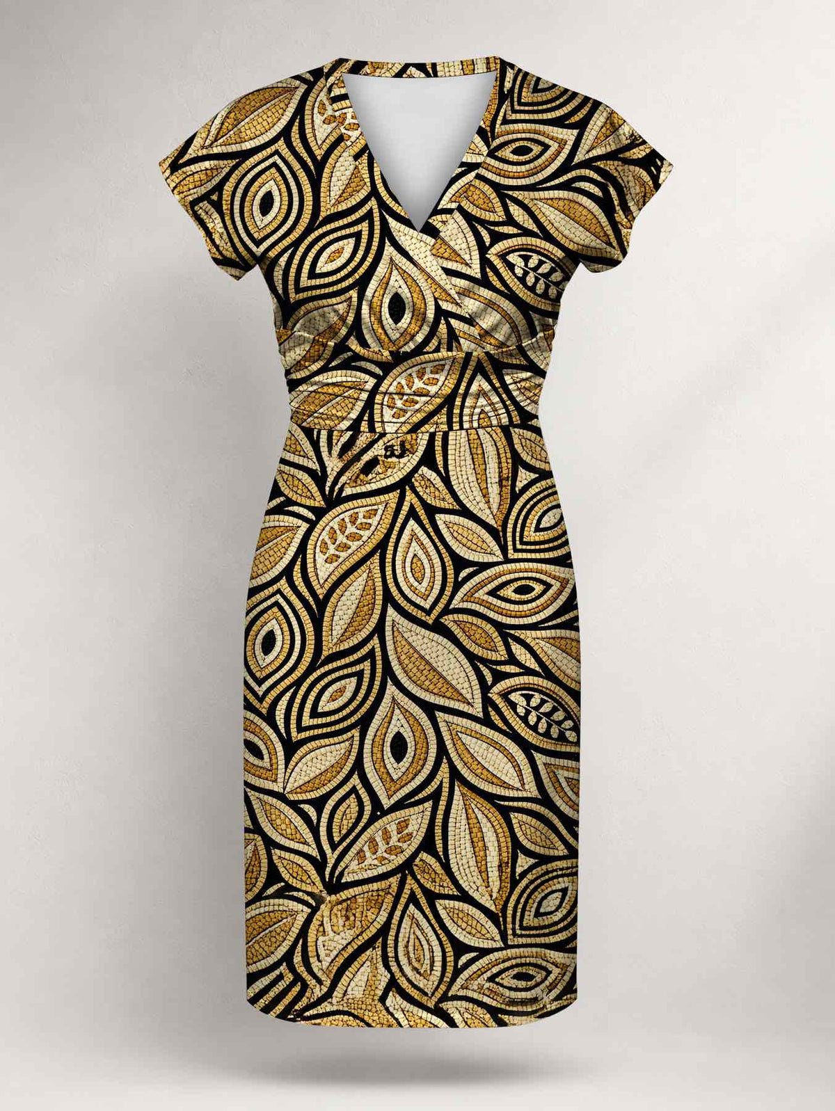 "Ashanti" Cap Sleeve Midi Dress Promo
