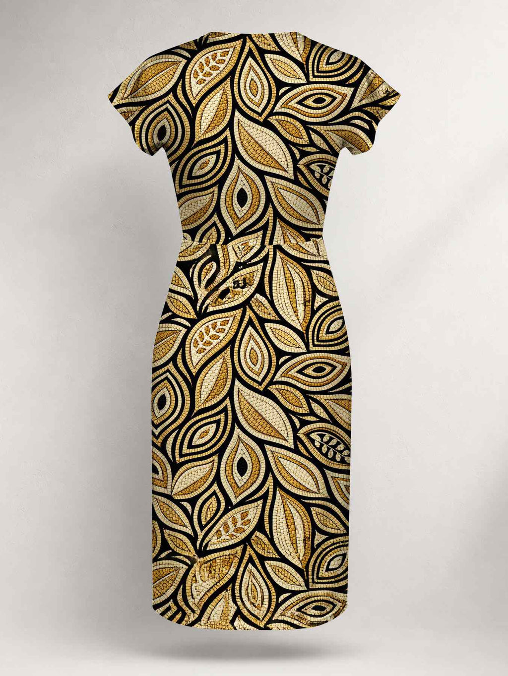 "Ashanti" Cap Sleeve Midi Dress Promo