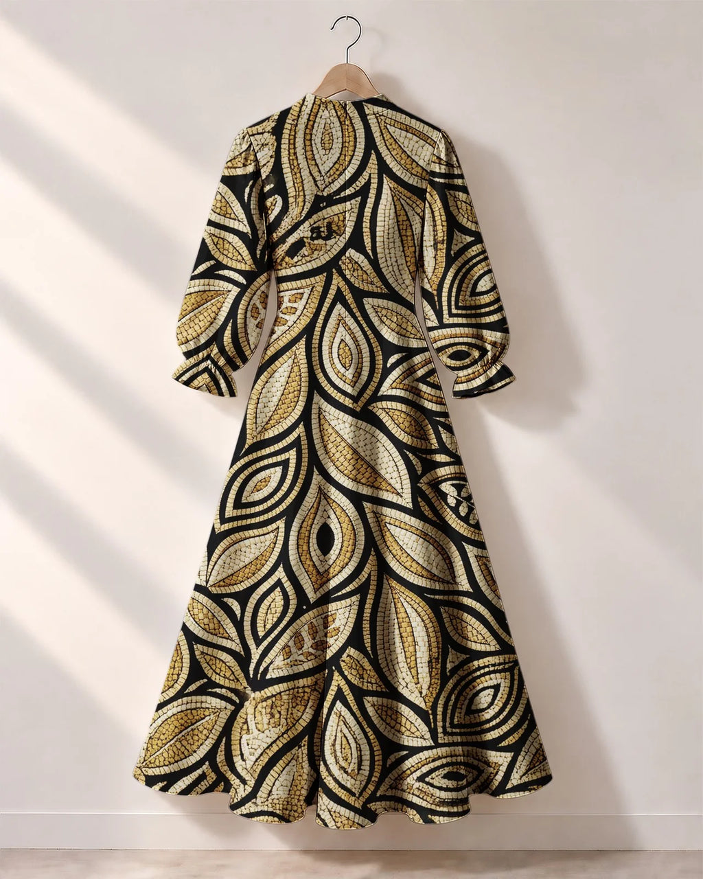 "Ashanti" Long Puff Sleeve Dress