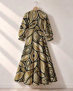 "Ashanti" Long Puff Sleeve Dress