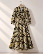 "Ashanti" Long Puff Sleeve Dress